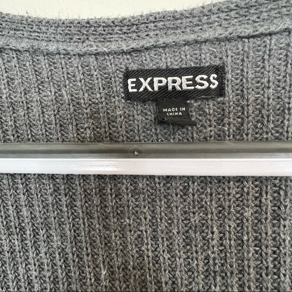 Express Oversized Knit ¾ Sleeve Sweater size S - Picture 5 of 7